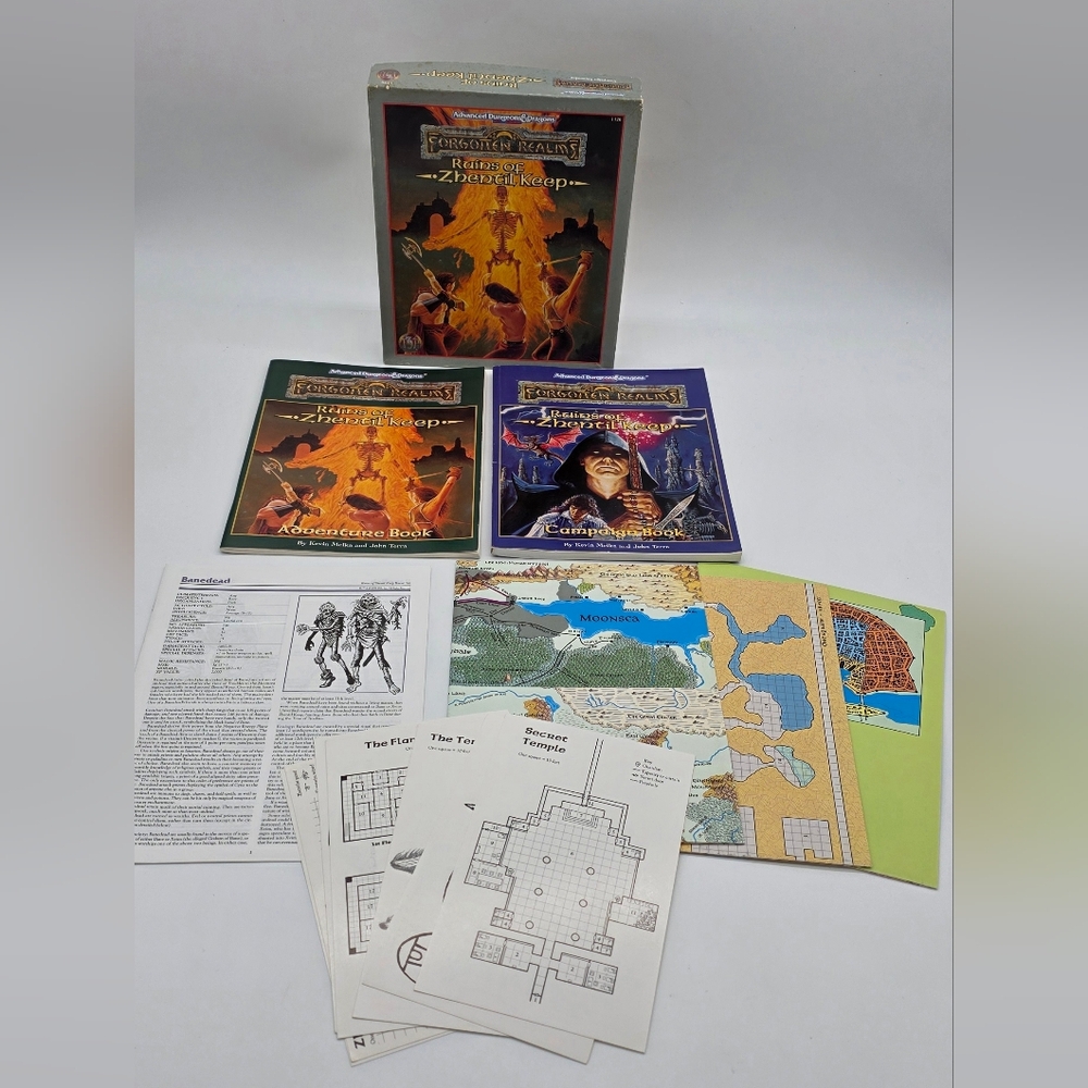 1995 D&D 2nd Ed. Forgotten Realms Ruins Of Zhentil Keep 1120 Campaign Box Set